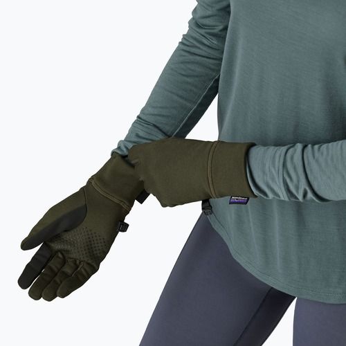 Patagonia R1 Daily pine needle green trekking gloves