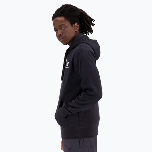 Men's New Balance Essentials Stacked Logo French Terry sweatshirt black