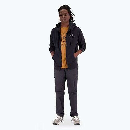 Men's New Balance Essentials Stacked Logo French Terry sweatshirt black