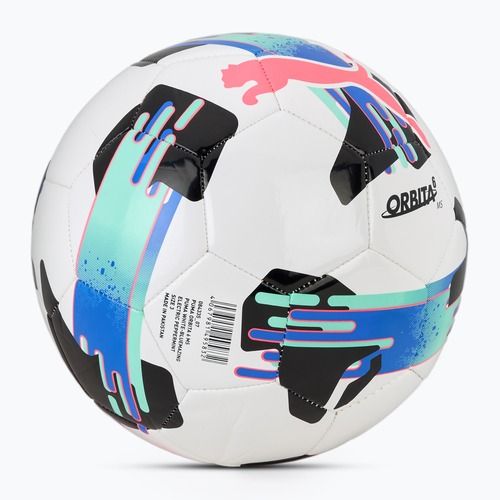 PUMA Orbita 6 MS football puma white/bluemazing/electric peppermint size 3