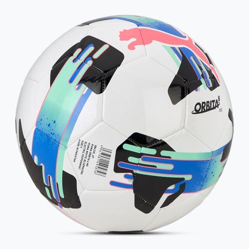 PUMA Orbita 6 MS football puma white/bluemazing/electric peppermint size 5