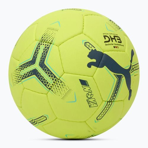 PUMA Nova Match Pro fizzy apple/grey skies handball size 3