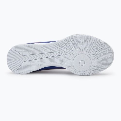 PUMA Ultra 5 Play IT Jr children's football boots lapis lazuli/puma white/sunset gloe