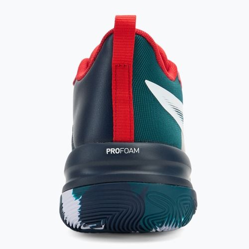 Men's basketball shoes PUMA Genetics club navy/cold green/for all time red