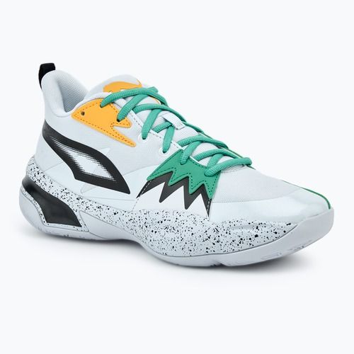 Men's basketball shoes PUMA Genetics Speckle puma black/silver mist/jade frost