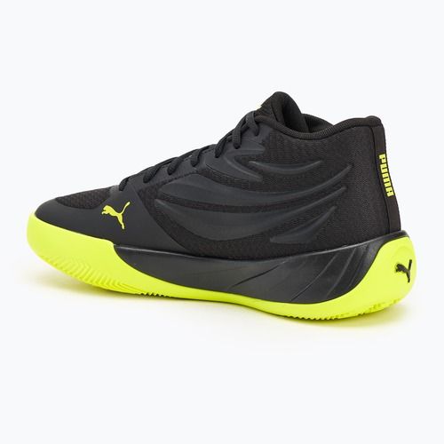 Men's basketball shoes PUMA Court Pro puma black/electric lime
