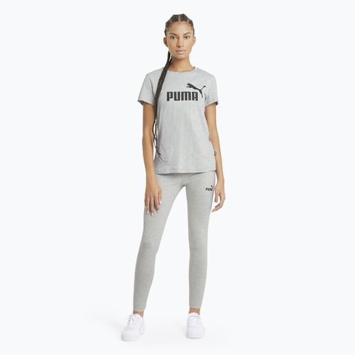 Women's PUMA ESS Logo light grey heather T-shirt