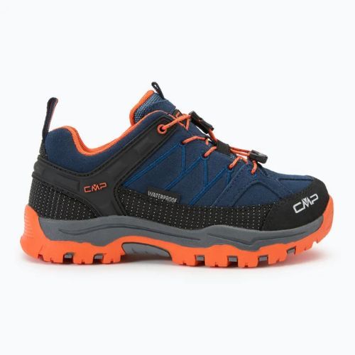CMP children's trekking boots Rigel Low Wp b.blue / arancio