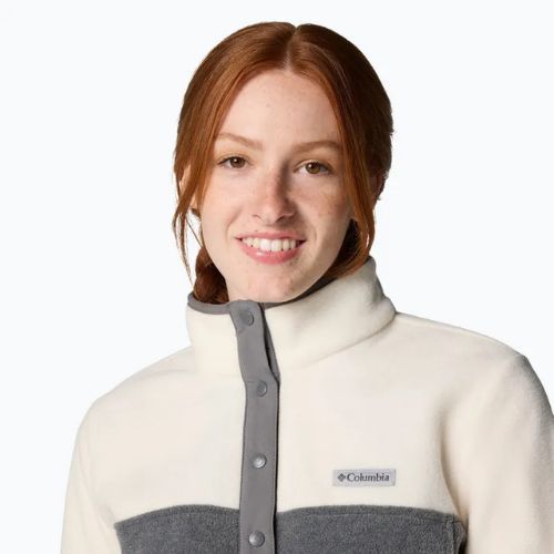 Columbia Benton Springs women's sweatshirt 1/2 Snap city grey heather / chelk