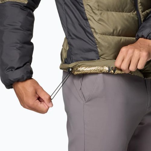 Columbia Labyrinth Loop II Hooded stone green/ shark men's down jacket