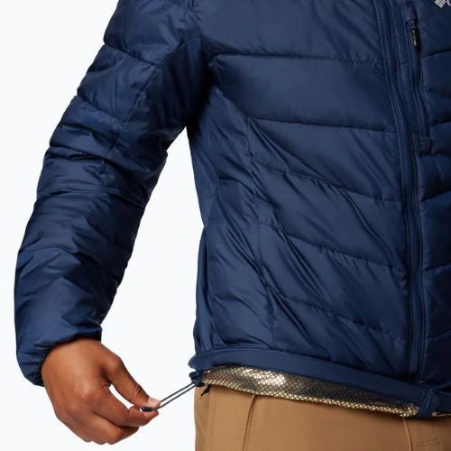 Men's Columbia Labyrinth Loop II Hooded down jacket collegiate navy