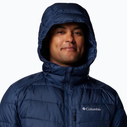 Men's Columbia Labyrinth Loop II Hooded down jacket collegiate navy