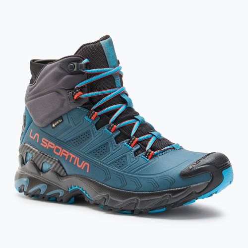 Men's trekking boots La Sportiva Ultra Raptor II Mid Leather GTX hurricane/ carbon