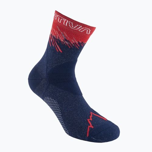 La Sportiva Ultra Running deep sea/cherry tomato running socks