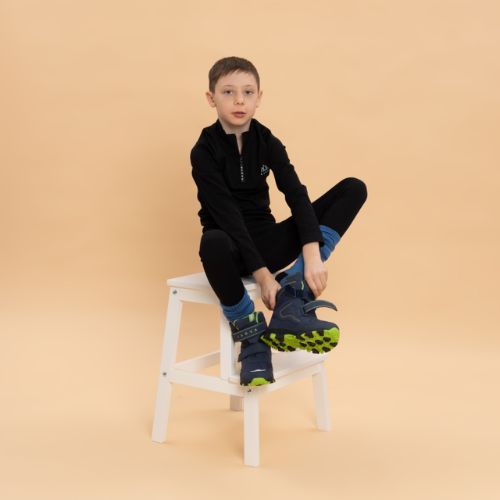 Children's snow boots KADVA Snowey Mid WaterProof navy/green