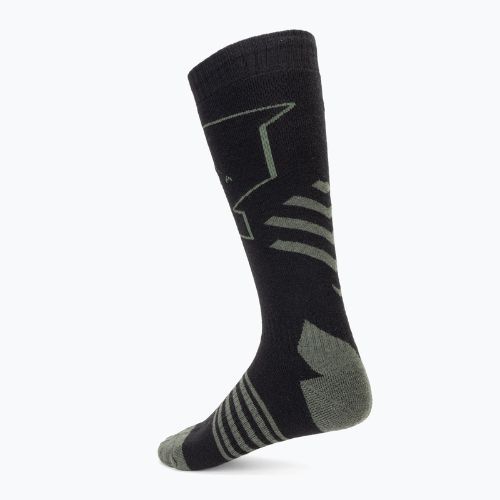 KADVA Skio men's ski socks black/green