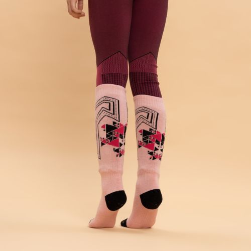 KADVA Skio Jrg children's ski socks pink