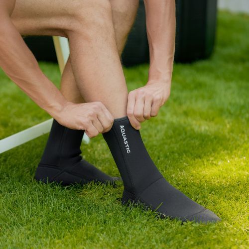 AQUASTIC Wintstick Neoprene Socks 3 mm black