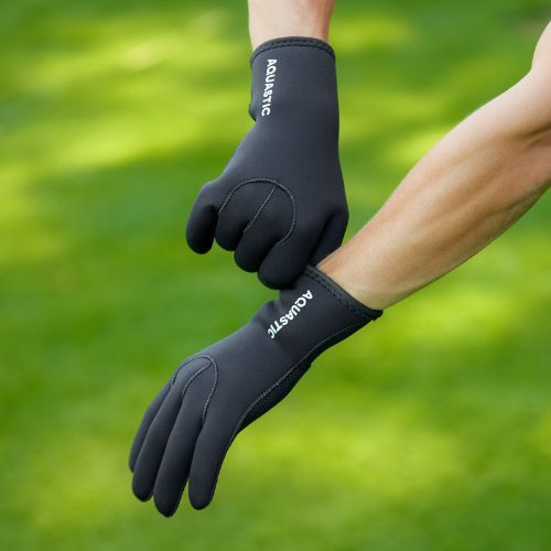 AQUASTIC Wintstick Neoprene Gloves 3 mm black