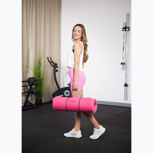 Fitness mat TREXO comfort 10 mm TXO-B4Z003-PK pink