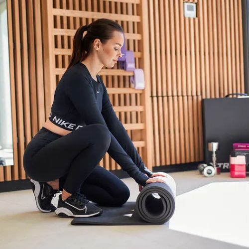 TREXO fitness mat TXO-B4Z002-CH 10 mm graphite