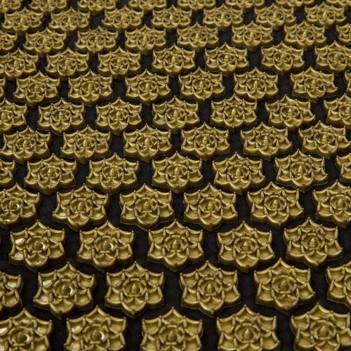 XTREXO ECO acupressure mat with cushion TXO-B4Z006-BK black