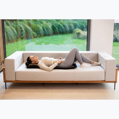 XTREXO ECO acupressure mat with cushion TXO-B4Z006-BK black