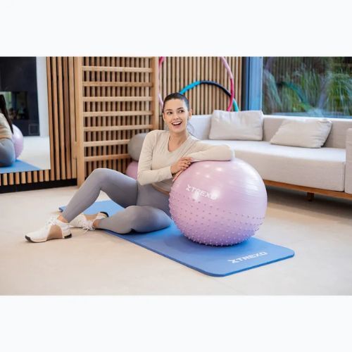XTREXO TXO-B4Z020-VT 55 cm purple massage gym ball