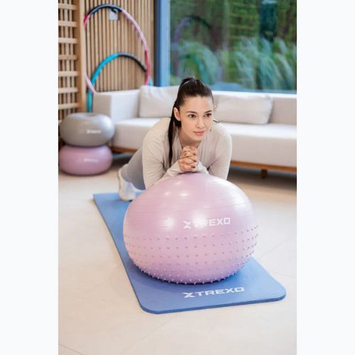 XTREXO TXO-B4Z020-VT 55 cm purple massage gym ball