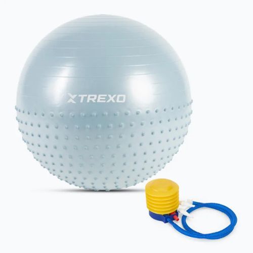 TREXO TXO-B4Z021-BL 65 cm blue massage gym ball