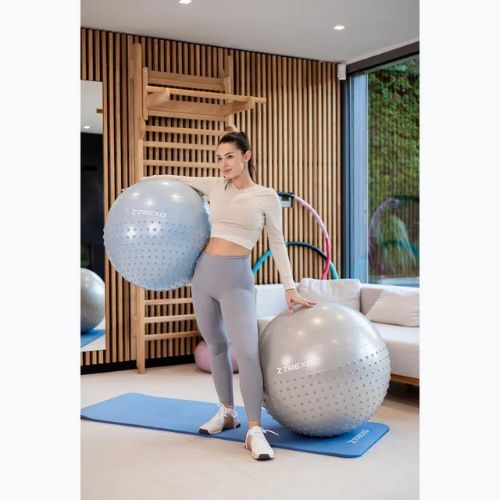 XTREXO TXO-B4Z022-GY 75 cm grey massage gym ball