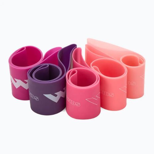 TREXO Mini Power Band exercise rubber set TXO-B4Z053-ALL 5 pcs. multicoloured