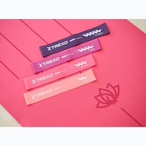 TREXO Mini Power Band exercise rubber set TXO-B4Z053-ALL 5 pcs. multicoloured