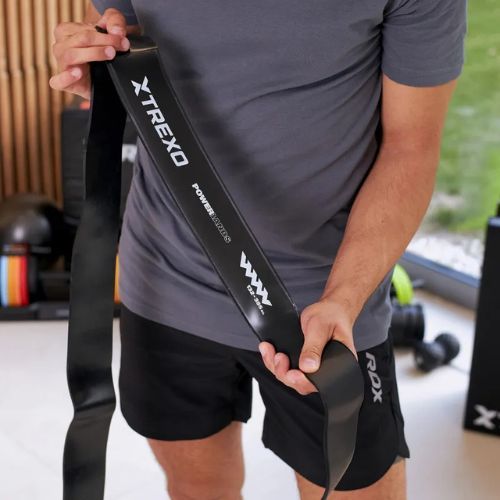 TREXO rehabilitation tape TXO-B4Z072-BK 12-15 kg black