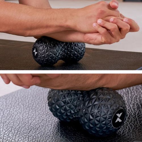 TREXO double massage ball TXO-B4Z075-BK black