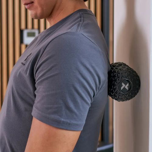 TREXO double massage ball TXO-B4Z075-BK black