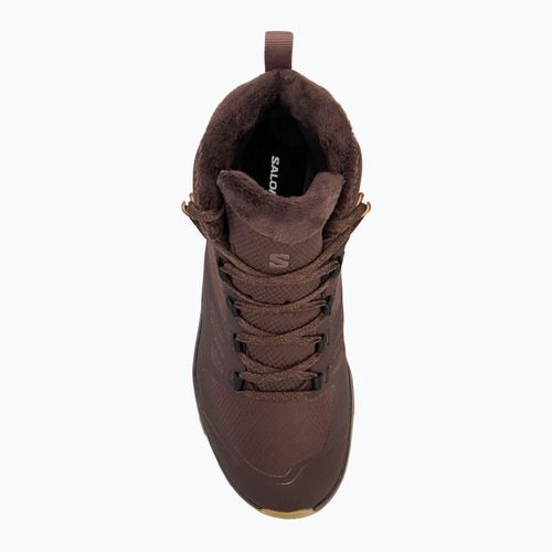 Salomon Outsnap CSWP women's hiking boots black coffee/peppercorn/gum