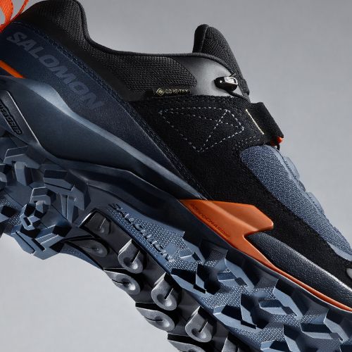 Men's trekking boots Salomon X Ultra Alpine GTX blue nights/black/red orange