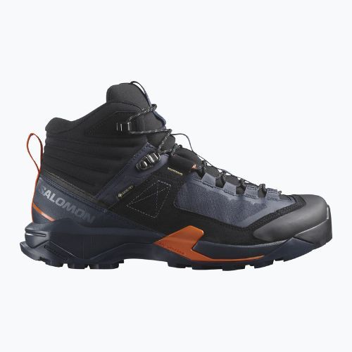 Men's trekking boots Salomon X Ultra Alpine MID GTX blue nights/black/red orange