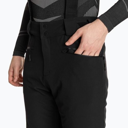 Men's Salomon Edge deep black ski trousers