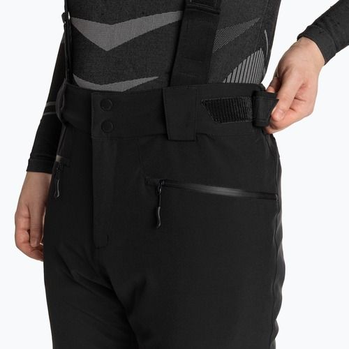 Men's Salomon Edge deep black ski trousers