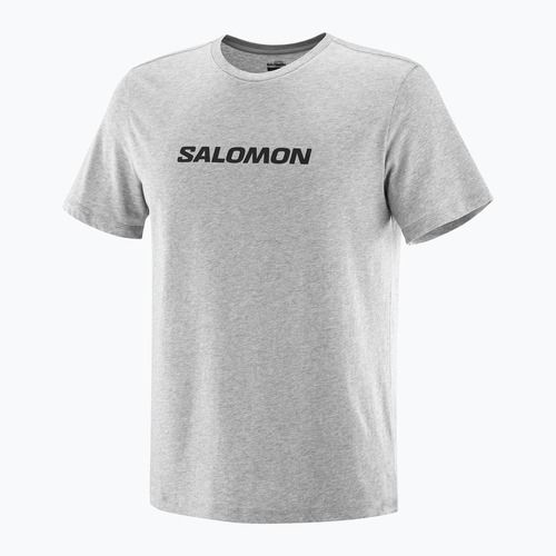 Men's Salomon Logo Performance T-shirt heather grey