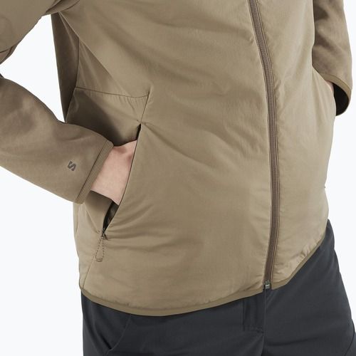 Men's Salomon Outline Hyb Warm Hd shitake trekking sweatshirt