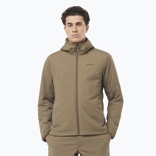 Men's Salomon Mountain Flex Hd shitake hybrid jacket