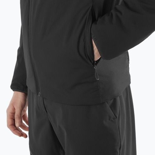 Men's Salomon Mountain Flex hybrid jacket deep black