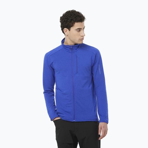 Men's Salomon Essential Lightwarm FZ surf the web trekking sweatshirt