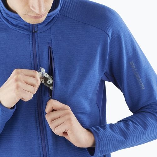Men's Salomon Essential Lightwarm FZ surf the web trekking sweatshirt