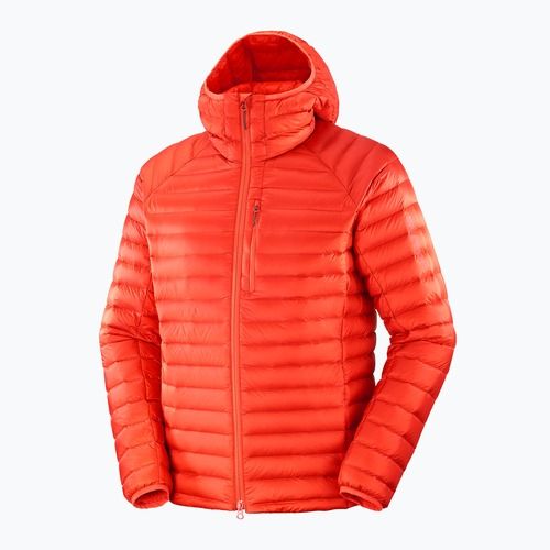 Men's Salomon Elixir Micro Down Jacket Hd cherry tomato