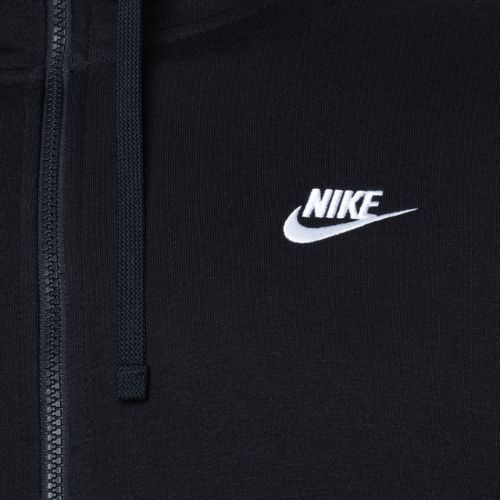 Men's Nike Sportswear Club Hoodie FZ black/black/white