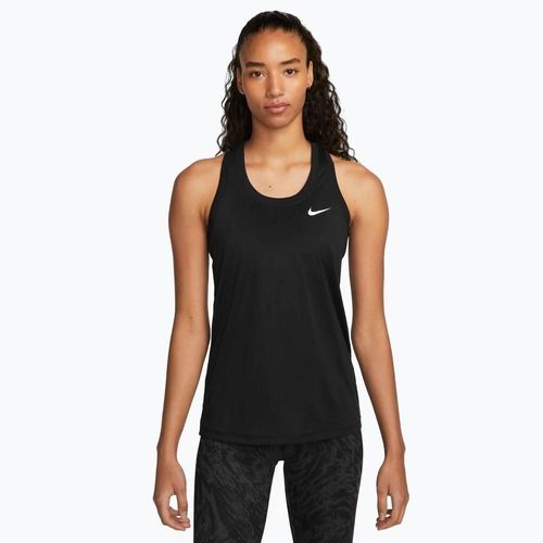 Women's training tank top Nike Dri-Fit Racerback Tank Top black
